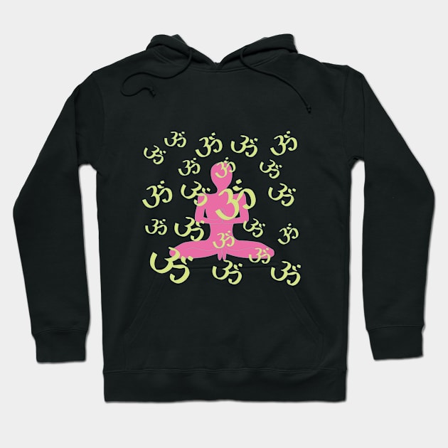 Om! Yoga pose Hoodie by DannysRemakeRemodel